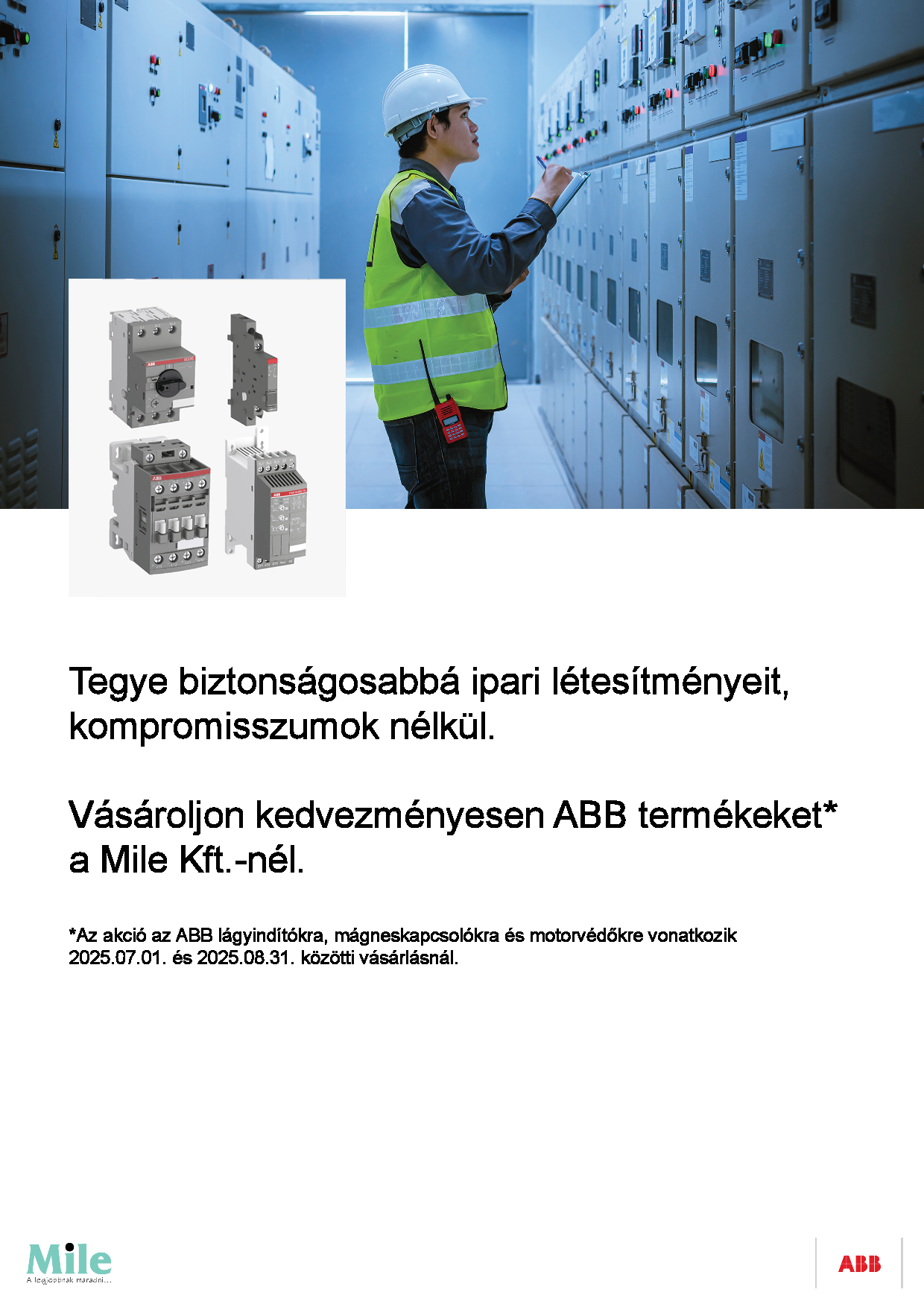 ABB Nyári akció lágyindítókra, mágneskapcsolókra és motorvédőkre 